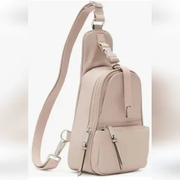 NWT $168 Calvin Klein Shay Nylon Top Buckle Sling Bag Amazon.com: Calvin Klein Shay Organizational Sling Backpack  main image 2